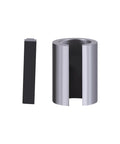 Heavy Duty Shaft Adapter From 1 Inch Straight Shaft To 1-7/16 Inch, Fits Gas Engine Pulleys, Includes 1/4 To 3/8 Inch Key, 2 Inch Long, Black, Sleeve Attachment For Easy Pulley Conversion, black sleeve and key