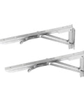 Beefy Foldable Wall Shelf And Bench Table Bracket Heavy Duty Stainless Steel Mount For Garage Kitchen RV Ultra Sturdy 280kg Load Capacity