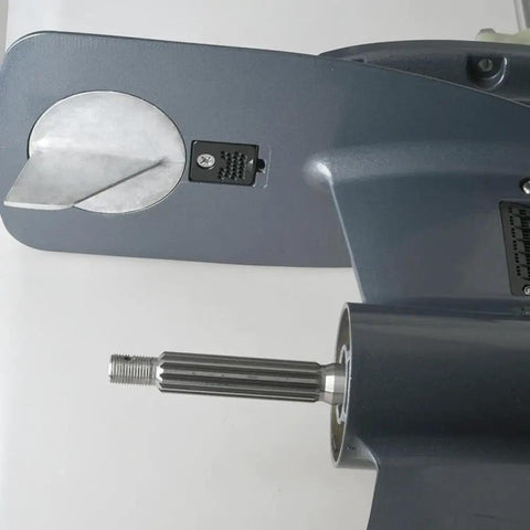 Hella Robust Long Lower Unit Assembly Driver Shaft For Outboard Motor 40Hp 40G 40J Replacement Part 6J445300 close-up detail view shows gear connection.