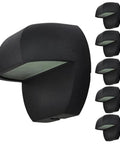 Low Voltage Outdoor Landscape Deck Light 12 Volt AC And DC, 2W Warm White Cast Aluminum Set Of 6 with a Durable Black Finish