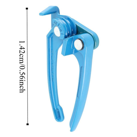 Handheld 90 Degree Tubing Bender For One Eighth To One Quarter Inch Lines, Great For Fuel, Brake, And AC Refrigerant Tubing, Zero To One Hundred Twenty Degree Bend Range, Durable Steel With Blue Coating, Pro Grade Tool