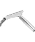 Side view: ZDETGU J-curved lathe tool rest with cylindrical mounting post, hardened steel for wood turning