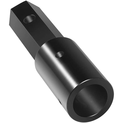 Beefy Heavy Duty 2 Inch Round To 2 Inch Hex Auger Adapter For Power Heads Converts Round Shafts To Hex Bit Ideal For Skid Steers