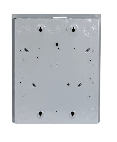 Back view of Homeline 125 Amp Load Center With 8 Space 16 Circuits Indoor Main Lugs Cover Included Plug On Neutral Ready