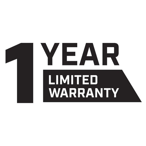 1 year limited warranty for 15 Gallon ATV UTV Spot Sprayer With 18 Inch Spray Wand, 12 Volt Diaphragm Pump, Filtration System, EZ Mount Quick Connect, No Shaft Or Seal Replacements, Translucent White Poly Tank For Lawn Care And Chemical Mixing