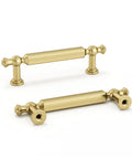 Gold Brushed Finish Cabinet Pulls Set Of 10 3 Inch Drawer Handles In Zinc Alloy, durable hardware for kitchens, bathrooms, and furniture.