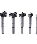 Boss Level High Carbon Steel Forstner Drill Bit Set 5 Piece 15Mm 20Mm 25Mm 30Mm 35Mm long round shank precision woodworking cutters.