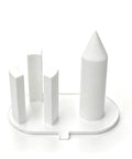 White water flosser stand drying rack for Cordless 3000 Series with elevated drainage and open airflow design