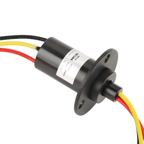 Mini Slip Ring For Three Wire Setup 15A 0 To 600V 150RPM Wind Generator Component With Durable Plastic Housing And Smooth Power Transfer For Rotating Gear, black 3-wire model