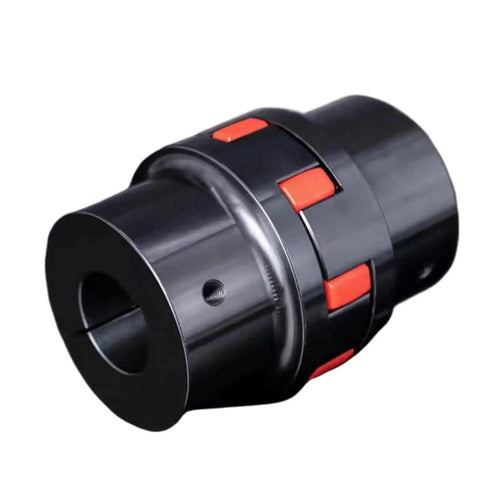 Flexible Elastic Coupling For CNC Motors And Ballscrews 12 To 22 Mm Clamp Type Heavy Duty Pro Grade Plum Steel Aluminum Stainless Options For Smooth Torque Transfer And Vibration Damping, black clamp coupling