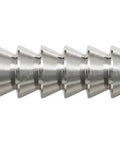 Close-up of Rock Solid Roofing Nails 2 Inch Ring Shank 10 Gauge 316 Stainless Steel for heavy-duty exterior use.