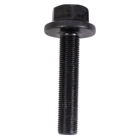 Close-up of a black bolt, part of the All In One Four Piece Front CV Axle And Wheel Hub Bearing Kit For 2002 2009 Audi A4 Replacement Set With Two Front CV Axles And Two Front Hub Modules Direct Fit Built Tough Ready To Install
