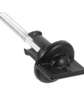 Spare Tire Bolt Retainer Clamp for Vehicle Wheels, Easy Install Tire Hold Down Hardware, black plastic and metal fastener