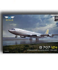 1/144 Scale Narrow-Body Boeing 707-124 Airliner Plastic Model Kit Unpainted Unassembled Gray Finish for Hobbyists and Collectors
