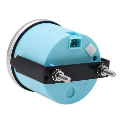 52mm Volt Meter Gauge 8 to 18V IP67 Backlit With Seven Color LEDs Anti Vibration For Boats Construction Machinery Vehicles And Humid Environments Durable Electrical Monitor For Tough Work, rear view