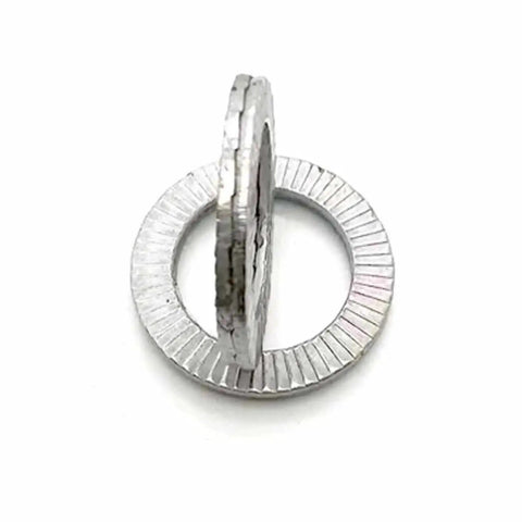 Heavy Duty Self Locking Washer Set M3 To M18 304 Stainless Steel Internal Teeth Lock Washers showing teeth detail
