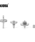 Stainless Steel 24.4 to 1 Transmission Gear Pinion Set for TRX4M Upgrade 1 to 18 RC Crawler Car CNC Machined 15g