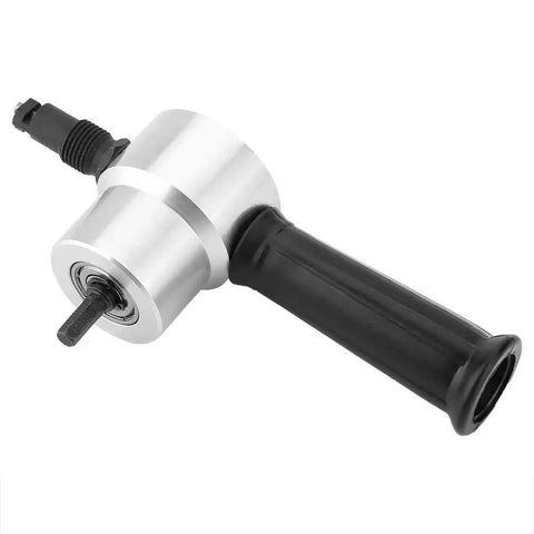 HEEPDD Metal Nibbler Cutter With Adjustable Double Heads For Sheet Metal, heavy duty tool with a black handle and silver metallic body.
