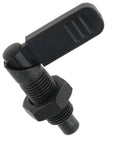 Spring Loaded Latch Pin With Lock Nut Quick Release Indexing Plunger For Inserting And Extracting Pins Black Tool Accessory