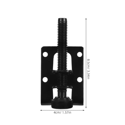 Adjustable Furniture Leveling Feet Set with Heavy Duty PVC and Steel Construction, close-up on single foot design with dimensions