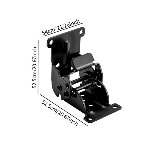 Two Hinge Pack Foldable Self Locking Furniture Hinges for Workbenches and Tables 0 90 180 Degree Angles, Black Finish