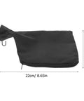 Heavy Duty Cloth Miter Saw Dust Collection Bag With A Secure Zipper Closure Black Replacement, 22cm x 15cm size, for trapping sawdust.