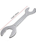 Four In One Bike Headset Wrench For Front Forks 30 32 36 40 Mm CrMo Steel Tough As Nails And Lightweight Repair Tool shown at 290mm length