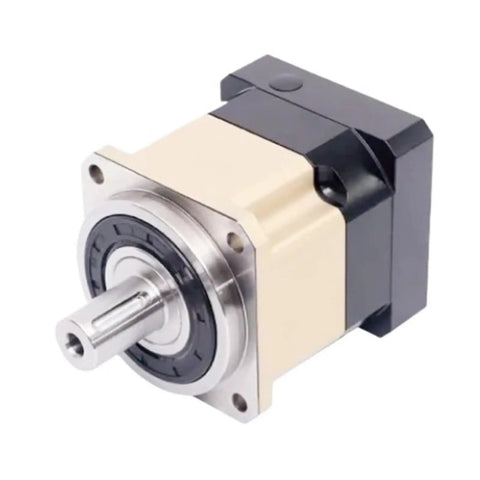 Ab220 Helical Gear Precision Planetary Speed Reducer Fits Stepper Servo Motors And Ships With A Shop Ready Build For Dead Reliable Torque Handling On Hard Jobs, showing angled view.