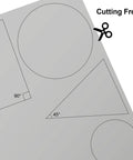 Non Adhesive A4 Polarizing Film Sheets 7.8x11.8 Inch Polarized Filter with cut-out shapes for physics education and experiments