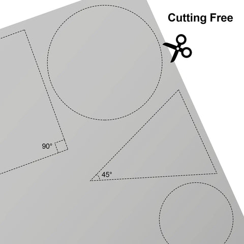 Non Adhesive A4 Polarizing Film Sheets 7.8x11.8 Inch Polarized Filter with cut-out shapes for physics education and experiments