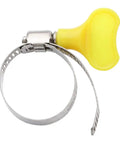 50 Pcs Heavy Duty Stainless Steel T Bolt Hose Clamp Kit For Auto Water Gas Exhaust Durable Adjustable Pipe Clamp Set Fixing hose clamp with yellow handle