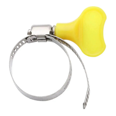 50 Pcs Heavy Duty Stainless Steel T Bolt Hose Clamp Kit For Auto Water Gas Exhaust Durable Adjustable Pipe Clamp Set Fixing hose clamp with yellow handle