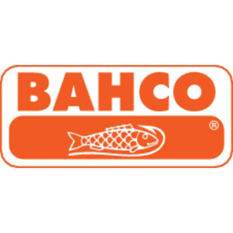 Bahco logo featuring a fish illustration and the text 'BAHCO' in orange on a white background.