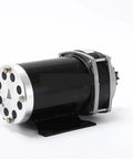 Badass 500W And 800W Brushed DC Motor Paired With A Slick Permanent Magnet Gearbox Spinning At 500RPM On 12V 36V Or 48V Voltage featuring durable black casing.