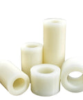 Real Deal Slick Beige Abs Plastic Spacers And Hollow Standoff Collars For Electronics Tv Brackets Diy Jewelry Crafting 500 Pack Easy Fit Rack Washers 8mm Id 16mm Od, displayed in various sizes.