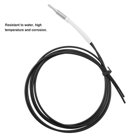 Fiber Optic Sensor Probe Cable 1 Meter Long With Gasket Nut Light Sense Diffuse Reflective Digital Fiber Optic M6 Probe