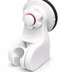 45 Degree Adjustable Handheld Shower Head Holder With Strong Suction Cup Wall Mount Bracket, front view.