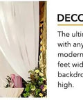 Light Green Polyester Backdrop Curtains Panels Two Pack 10 Feet By 8 Feet With Rod Pockets Wrinkle Resistant Ideal Wedding Ceremony And Party Decor For Home Windows.