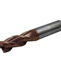 1/2 Inch Solid Carbide Corner Radius End Mill For Aluminum With 37 Degree Helix And 0.060 Inch Corner Radius, Three Flutes, ZRN Coated