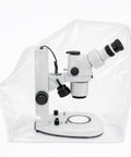 Rugged PVC Microscope Dust Cover For Full Size Lab Microscopes, waterproof clear cover over stereo microscope
