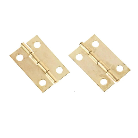 Rotating Concealed Hinges for Doors and Cabinets 10 Pieces 24 By 16 Millimeter Gold Finish Butt Hinge with four holes