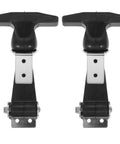 Stainless Steel Rubber Hood Catch 2 Pack With Flexible T Handle Hasp Latches for Tool Boxes, Vehicles, and Engine Bay
