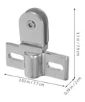 Zinc Alloy Glass Door Hinge For Bathroom With Easy Install And Stable Fit, silver dual direction pivot for frameless shower doors