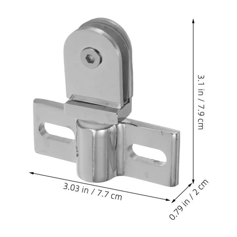 Zinc Alloy Glass Door Hinge For Bathroom With Easy Install And Stable Fit, silver dual direction pivot for frameless shower doors