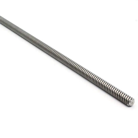300mm T8 stainless lead screw from Rock Solid 300mm T8 Lead Screw Kit With Brass Nut Coupler Pillow Bearing Blocks And Hex Wrench.