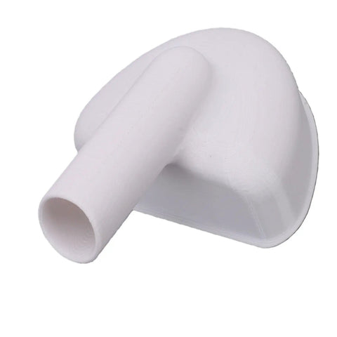 Wide Mouth RV Water Inlet Funnel With Rotating Lock For Easy Fresh Water Tank Fill Go To Durable PLA Gravity Tool angled view