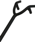 Close-up of the pronged tip of a 16 Inch Fire Pit Poker With Heat Resistant Resin Handle, Built Tough Campfire Tool For Indoor And Outdoor Use.