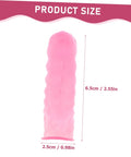 Pack Of One Hundred Chill Finger Sleeves For Guys Who Crush Hand Sewing Darts And Grindy Gaming Matches Breathable Protective Covers, 6.5cm pink.