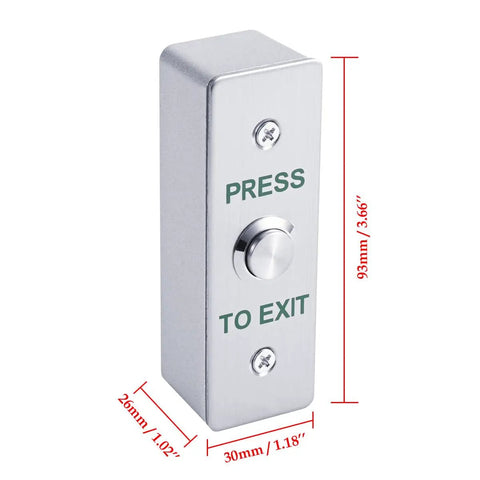 Heavy Duty Door Access Control System With 1200lb Magnetic Lock Kit Four Remote Controls Stainless Steel Exit Button