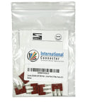DSS4N-03P 3-Pole Press-Fit Jumper For DK4N DIN Rail Terminal Block Red Pack Of 5 Easy Snap-In Connection, bagged